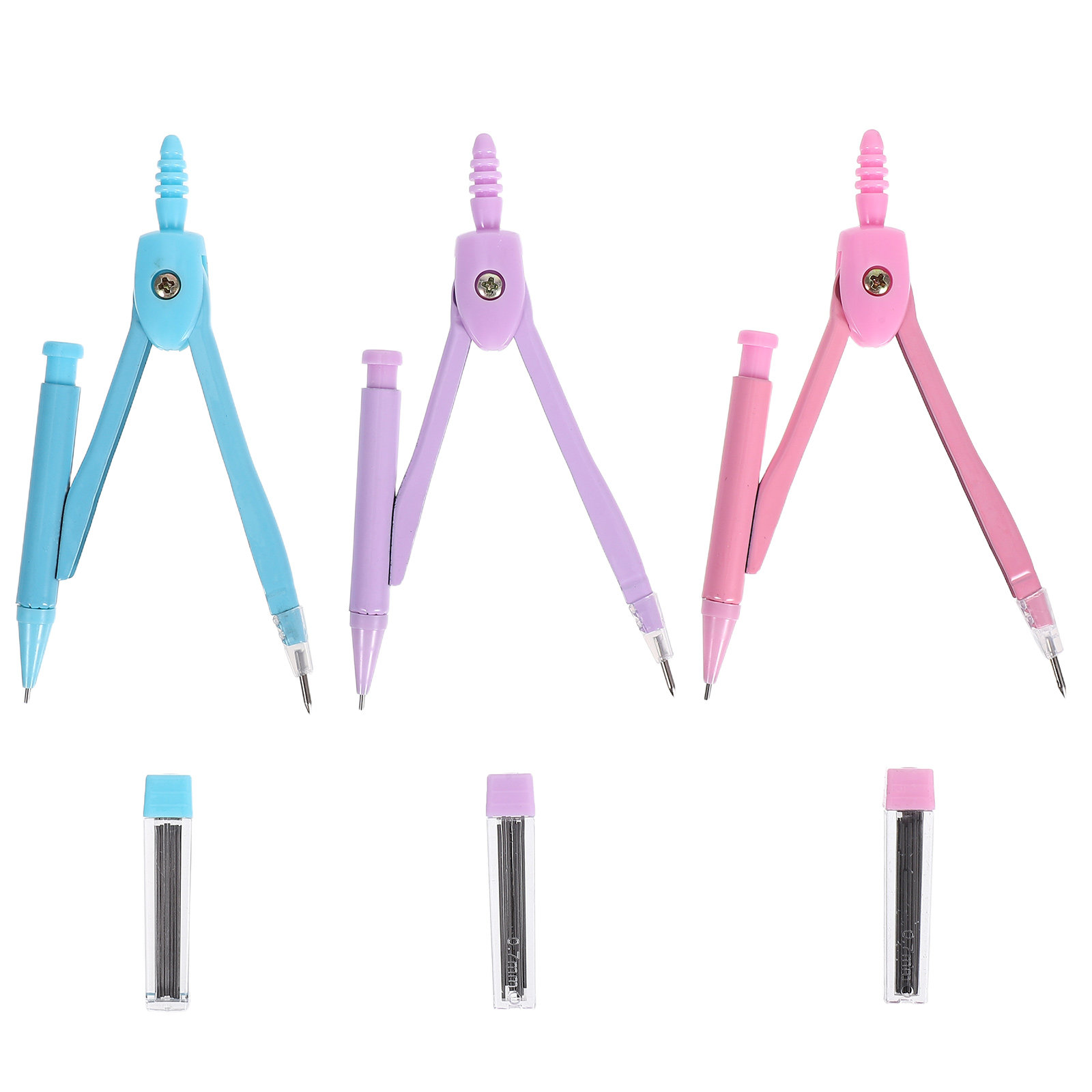 Compass Geometry Set - Metall-Zirkel-Set für Geometriezeichnungen, Mathematikschüler, Zeichenwerkzeuge, Kreismarker,