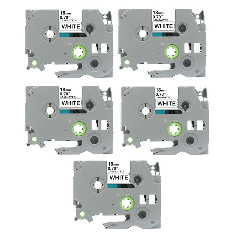 Label Printer Tape - 18 mm TZC-Etikettenband, Etikettenpapier für Brother-Etikettiermaschine,