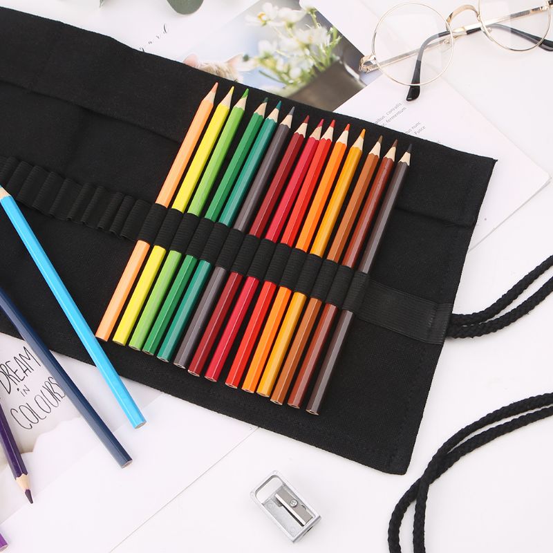 Pen Pouch Roll - Schwarzer Schul stift für Etui Roller