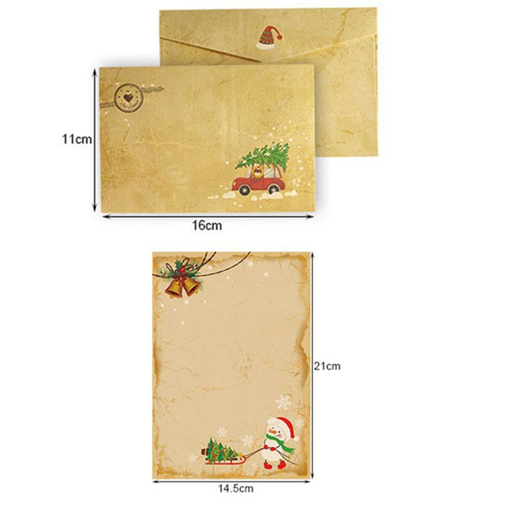 DIY 6-teiliges Set Grußkarten- – Letter Envelope Kraft Bewertung und Preis