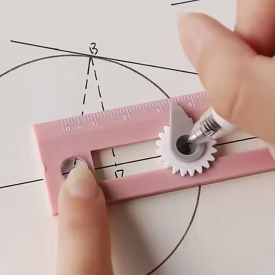 Zwei-in-Eins-Kompass, farbig,  – Compass Geometry Set Bewertung und Preis