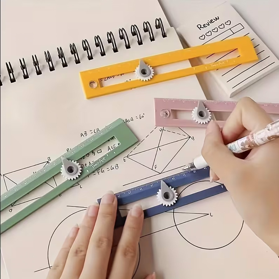 Zwei-in-Eins-Kompass, farbig,  – Compass Geometry Set Bewertung und Preis