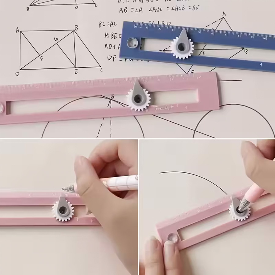 Zwei-in-Eins-Kompass, farbig,  – Compass Geometry Set Bewertung und Preis