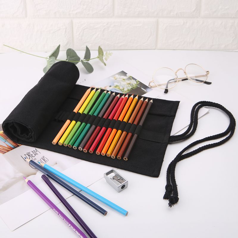 Schwarzer Schul stift für Etui – Pen Pouch Roll Bewertung und Preis