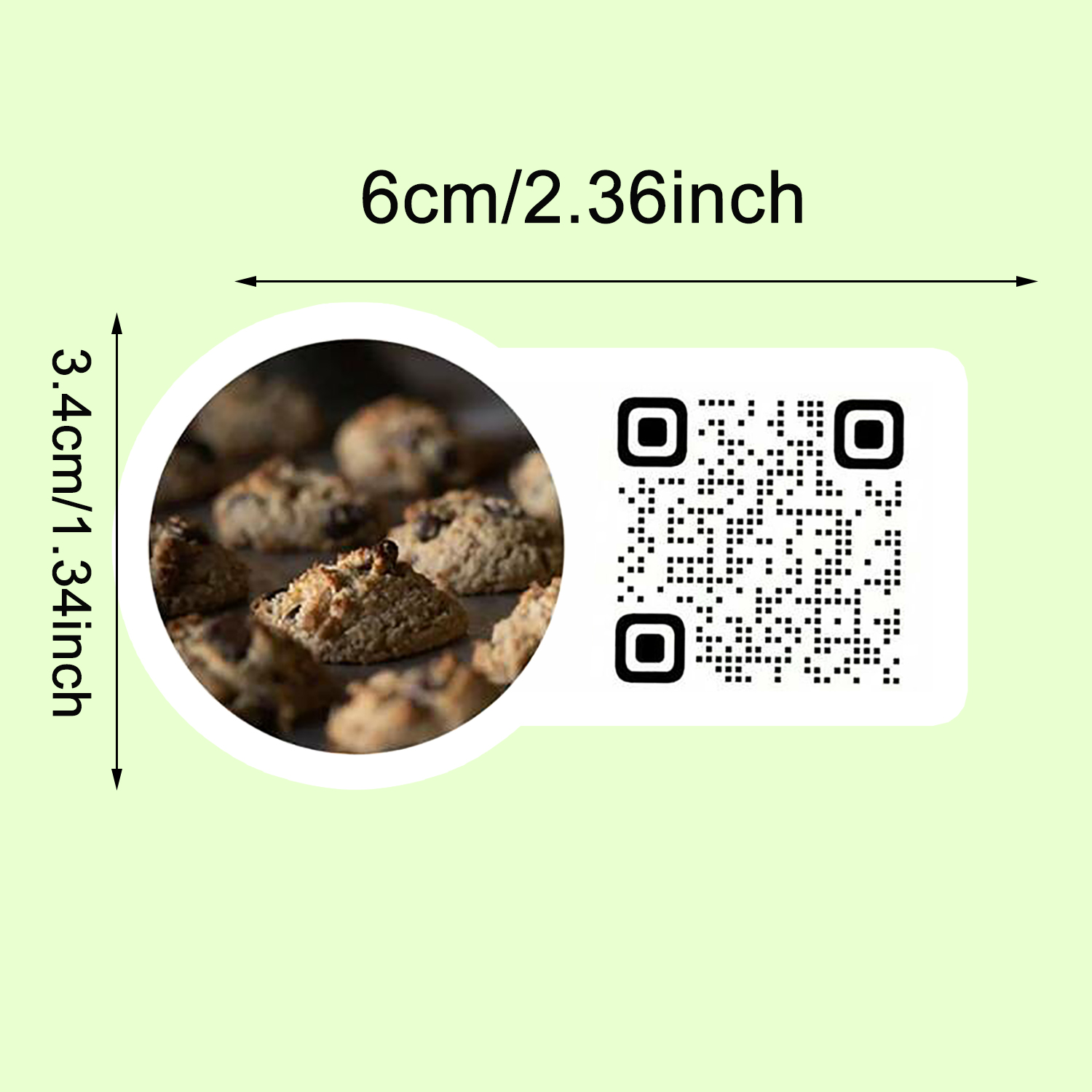 Maßgeschneiderte QR-Code-Aufkl – Sticker Label Roll Bewertung und Preis