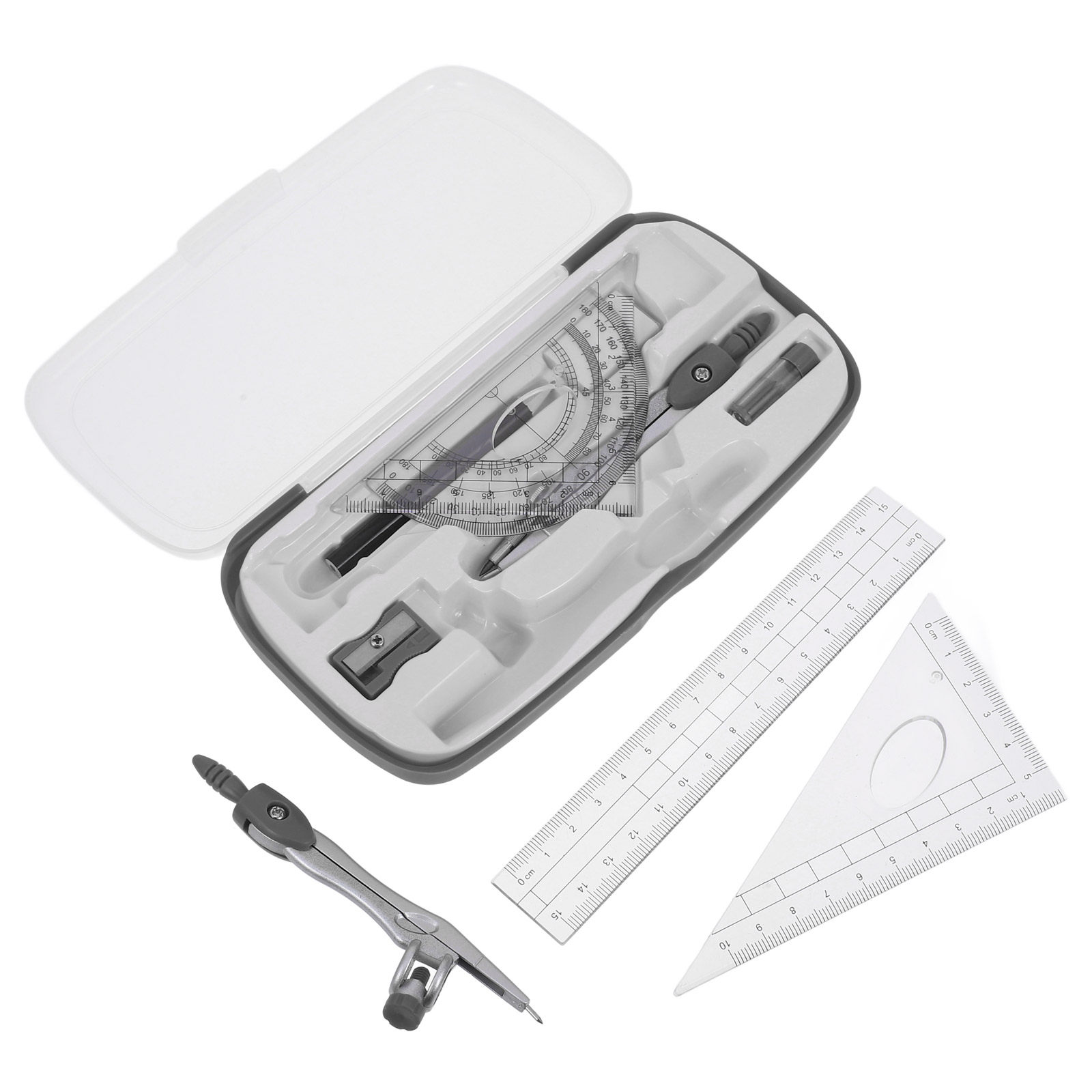 1 SET Geometrie-Winkelmesser-L – Compass Geometry Set Bewertung und Preis