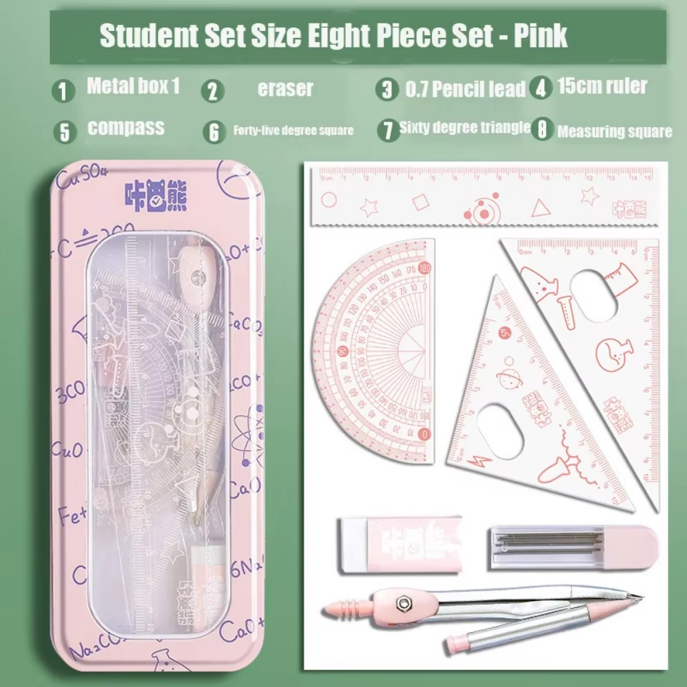 8-teiliges Multifunktionales M – Compass Geometry Set Bewertung und Preis