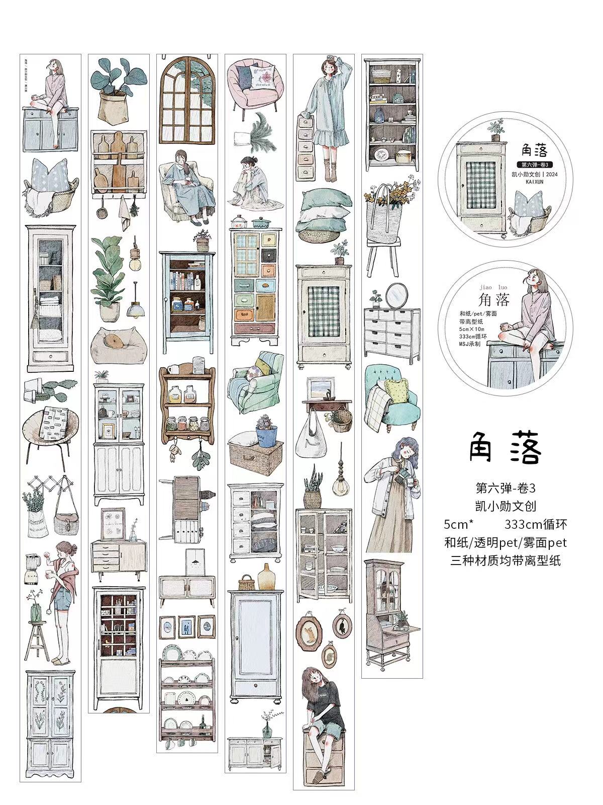KaiXiaoXun Vintage House Windo – Washi Tape Set Bewertung und Preis