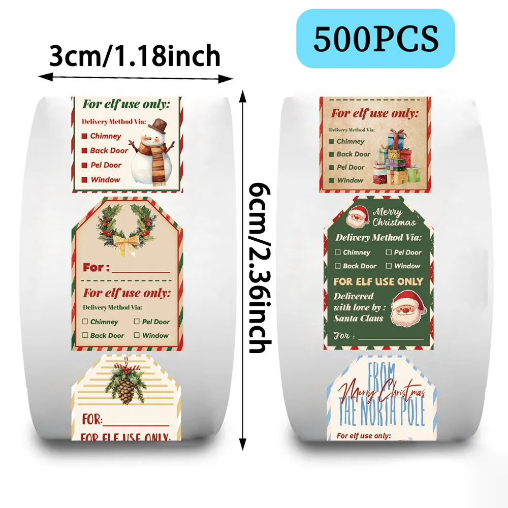500 Stück Weihnachtsaufkleber- – Label Printer Tape Bewertung und Preis