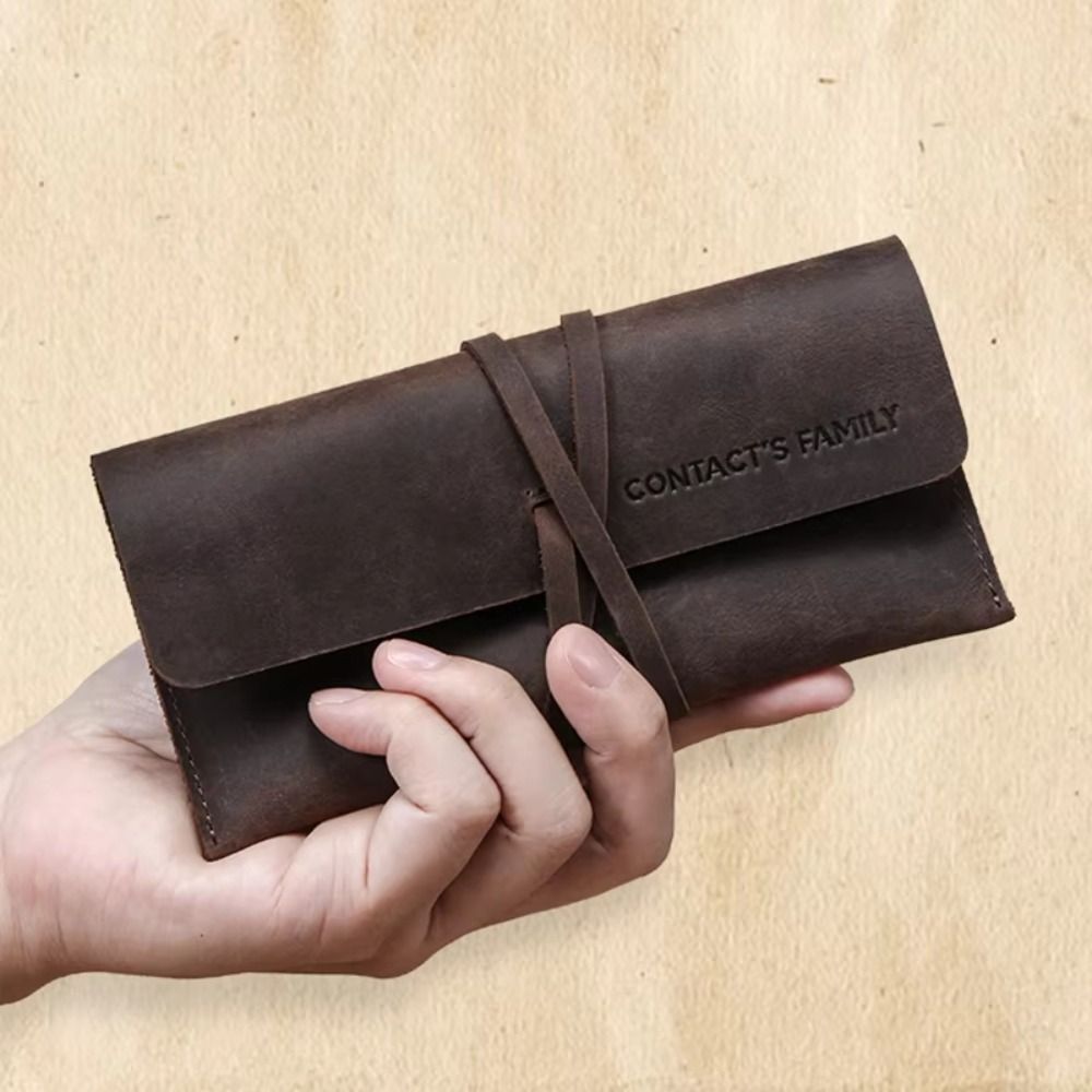 Retro Leder-Federmäppchen mit  – Pen Pouch Roll Bewertung und Preis