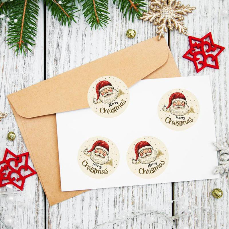 500 Stück/Rolle Weihnachts-Wei – Sticker Label Roll Bewertung und Preis